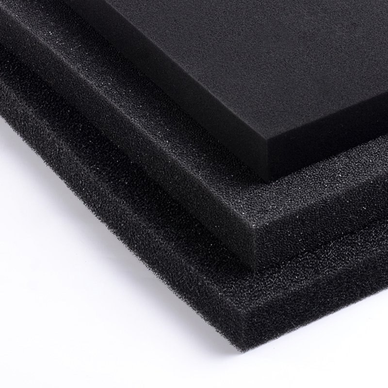 Aquarium Biochemical Cotton Filter Black Foam Fish Tank Sponge Pads Aquarium Fish Tank Pond Sponge Physical Filter 50x50x2cm