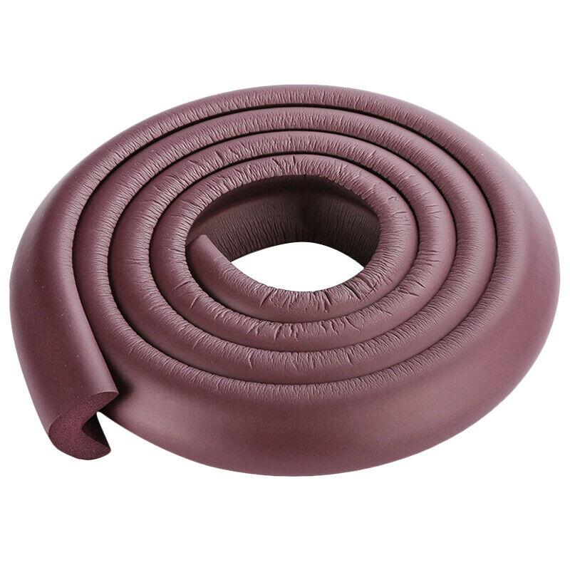 2M Baby Veiligheid Edge Corner Protector Muur Hoek Bureau Tafel Edge Guards Kinderen Bescherming Beveiliging Tape Baby Bescherming: Bruin