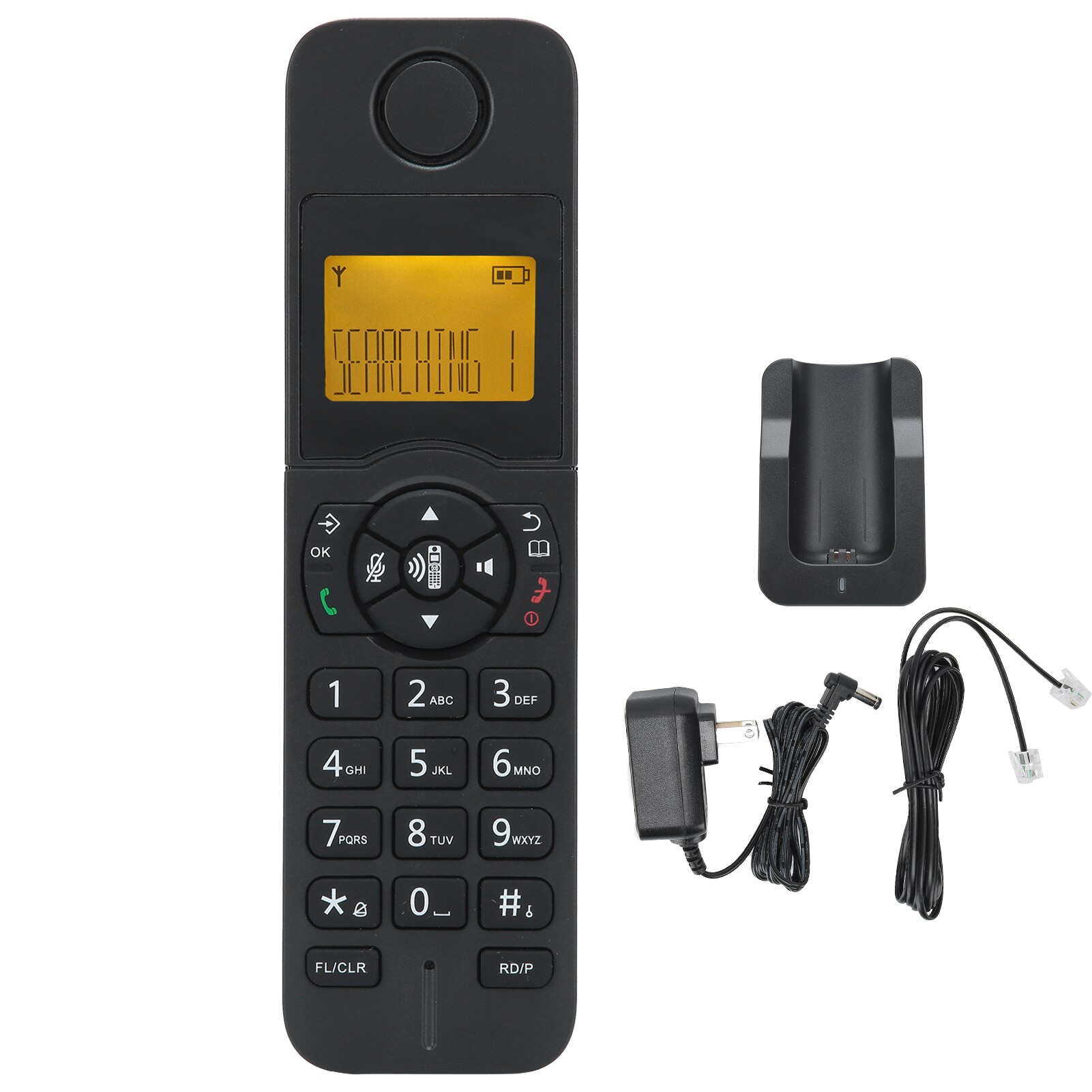 Voip Home Office Expandable Cordless Telephone Hands‑Free Call with Caller ID US Plug 100‑240V