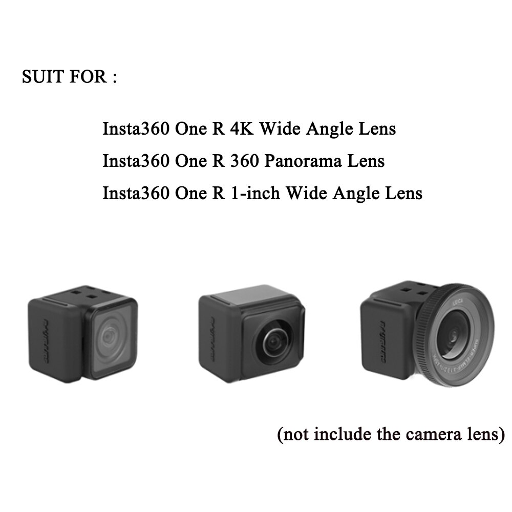 2Pcs Camera Lens Dustproof Silicone Cover Protector Cover for Insta360 One R Action Camera Accessories
