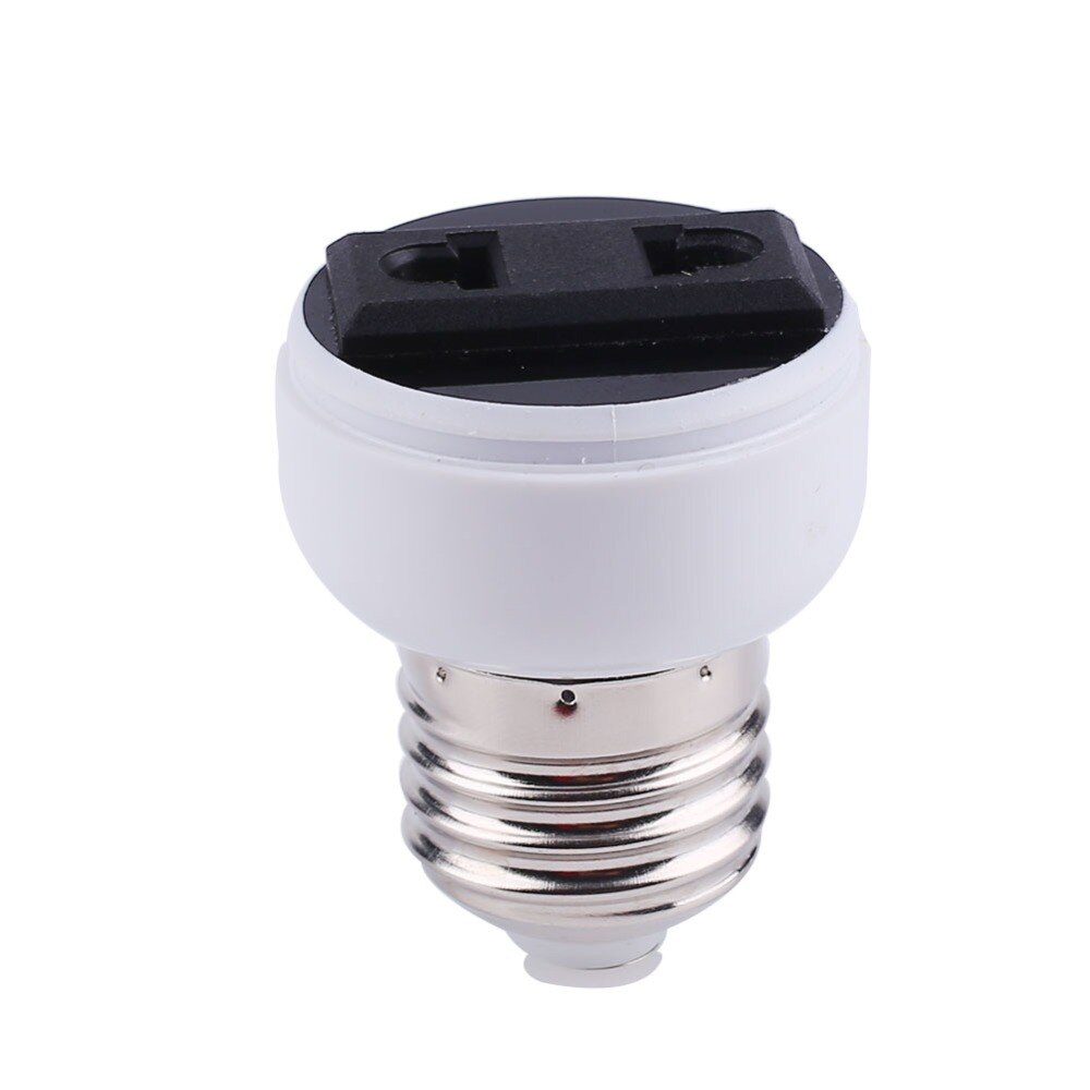 E27 Lamp Socket Light Holder US/EU Plug White Converter Screw Bulb Converter Lamp Base Connector Lighting Fixture Accessories