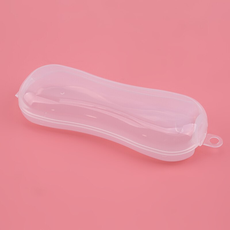 Baby Simple Spoon Storage Box Portable Transparent Plastic Tableware Case Spoon Fork Storage Box Cutlery Organizer Travel