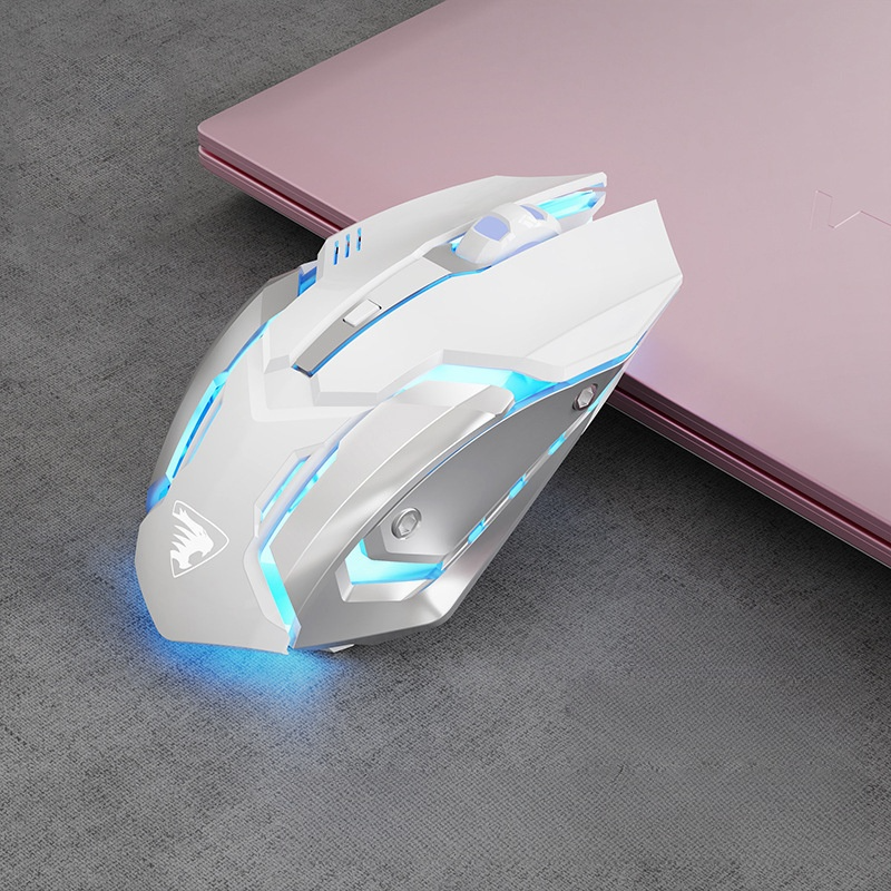 Wireless Mouse Bluetooth Dual-Mode Silent Charging Models Gaming Mechanical Gaming Office Mouse: green