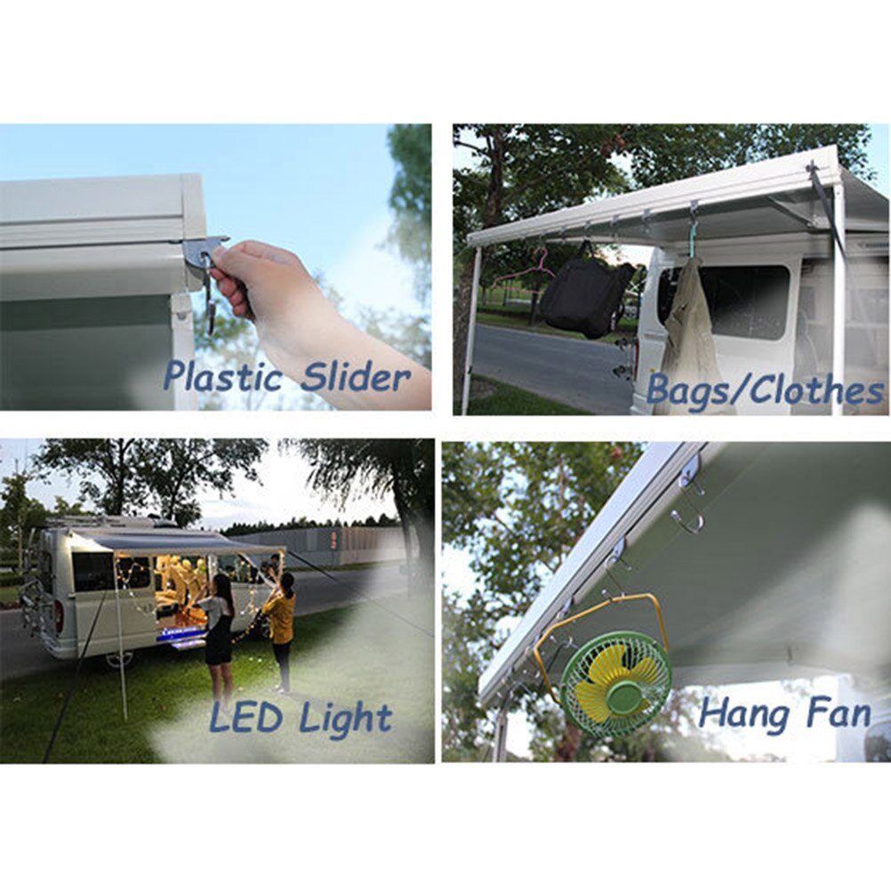 6 Stuks Voor Caravan Luifel Hanger Haak Kleding Haak Voor Rv Awings Camper Outdoor Haak Camper Kleding Haak Luifel Schoenen hoed Haken