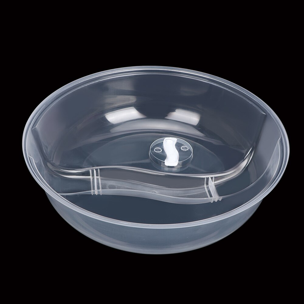 1 pc perforerte plast sprutsikker mikrobølge oppvaskbeskytter kjøkkenverktøy bolle lokk kjøleskap platedeksel: Hvit