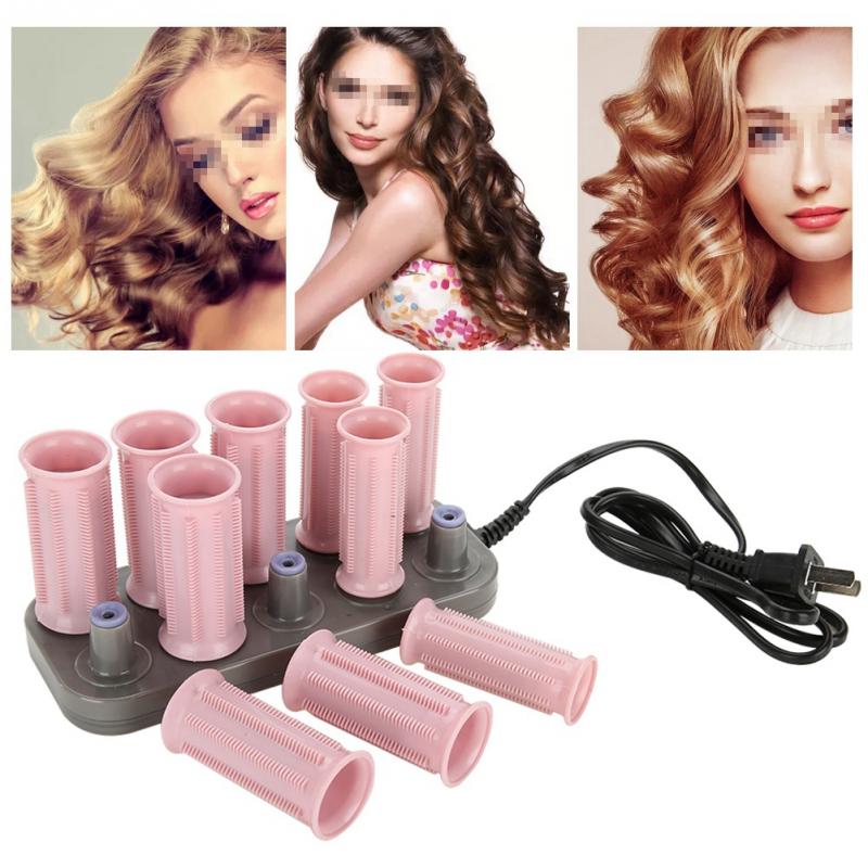 205-3Cm 10 Stks/set Haar Rollen Elektrische Buis Verwarmd Roller Haar Krullend Styling Sticks Gereedschappen Massage Roller Krulspelden accessoires