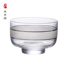 76ml clear crystal theekopje cup body goud 501072