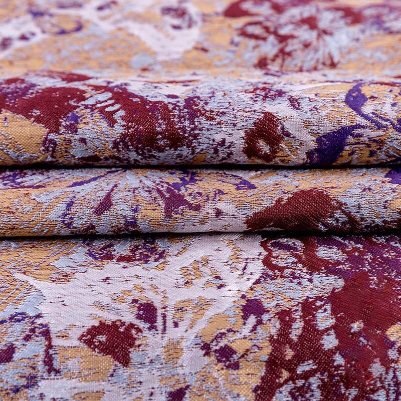 Let luksustøj stof jacquard satin stoffer symaterialer til kimono eller hjemmetekstil sengetøj og satinkjoler