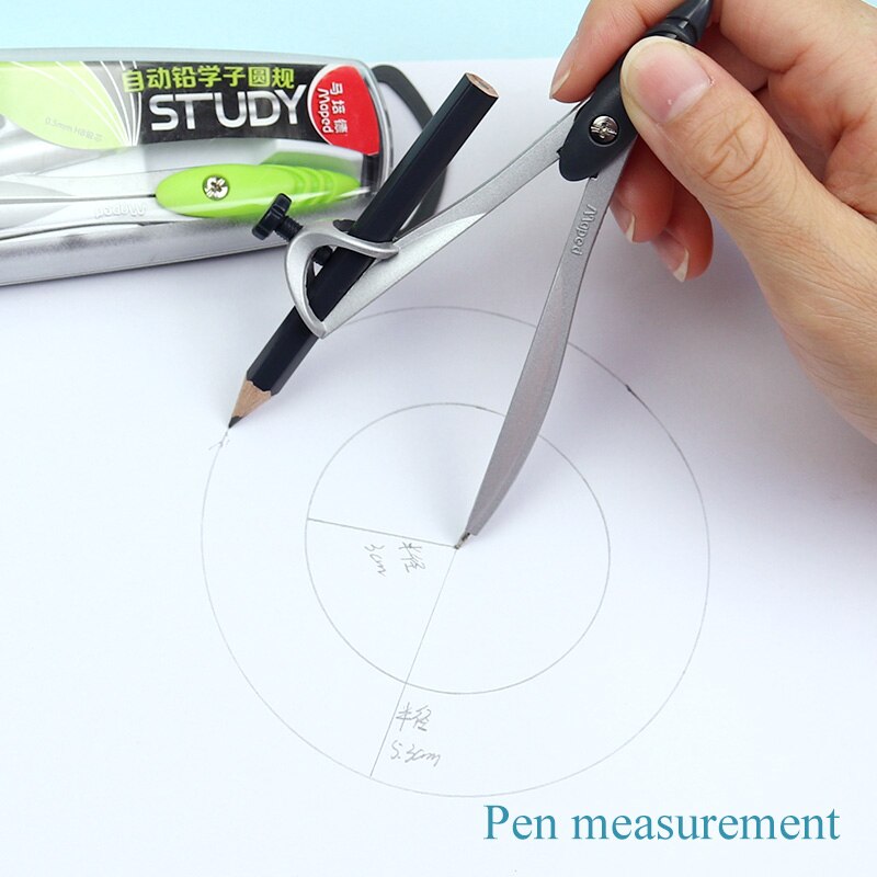 Maped – compas en métal avec crayon ou plomb automatique, outil de dessin, pour l&#39;école de maths et de géométrie