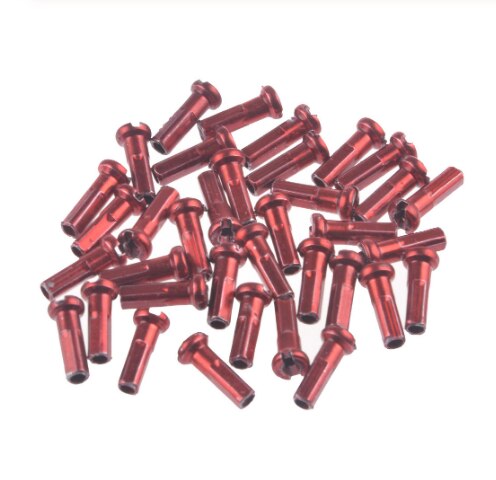 36 Pcs Ronde Hoofd Gekleurde Geanodiseerd Staal MTB BMX Racefiets Mountainbike Fiets Wheel Spoke Tepels 2.0MM 14MM 14G Wiel Accessoires: 36pcs red