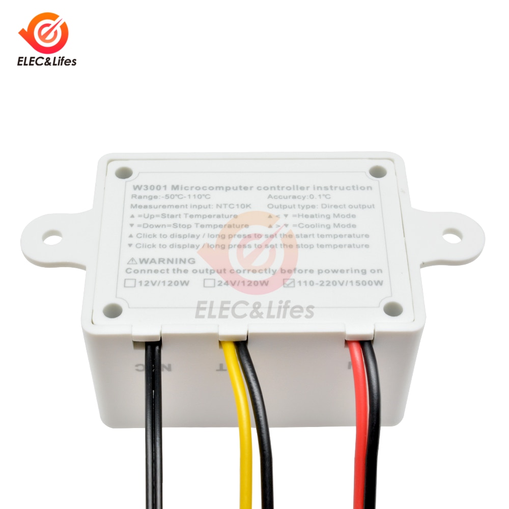 DM-W3001 AC 110V 220V Digital Thermostat für kühlschrank kühlung Temperatur Regler Sensor Schalter heizung für inkubator