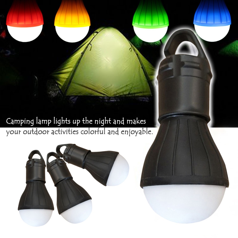 Outdoor Emergency Lamp Led Camping Hik Tent Vissen Lantaarn Opknoping Licht Zwart Camping Licht