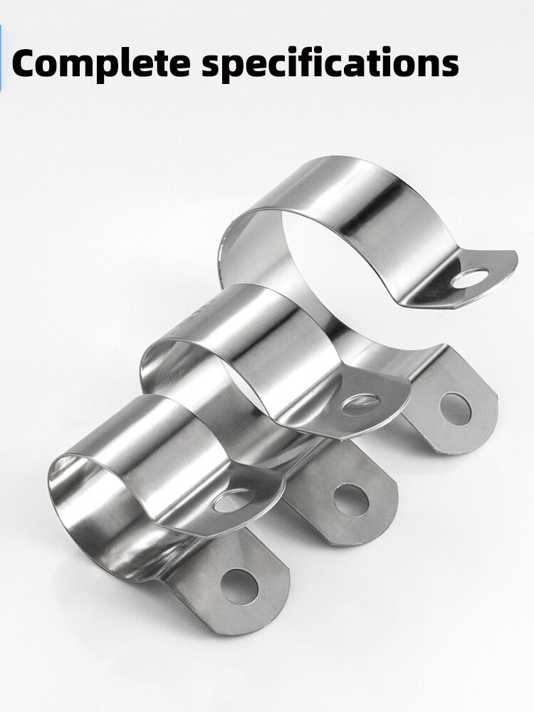 304 Stainless Steel Ohmic Grounding Clamp Pipe Clamp Horseback Clamp Bracket Pipe Buckle Hose Clamp
