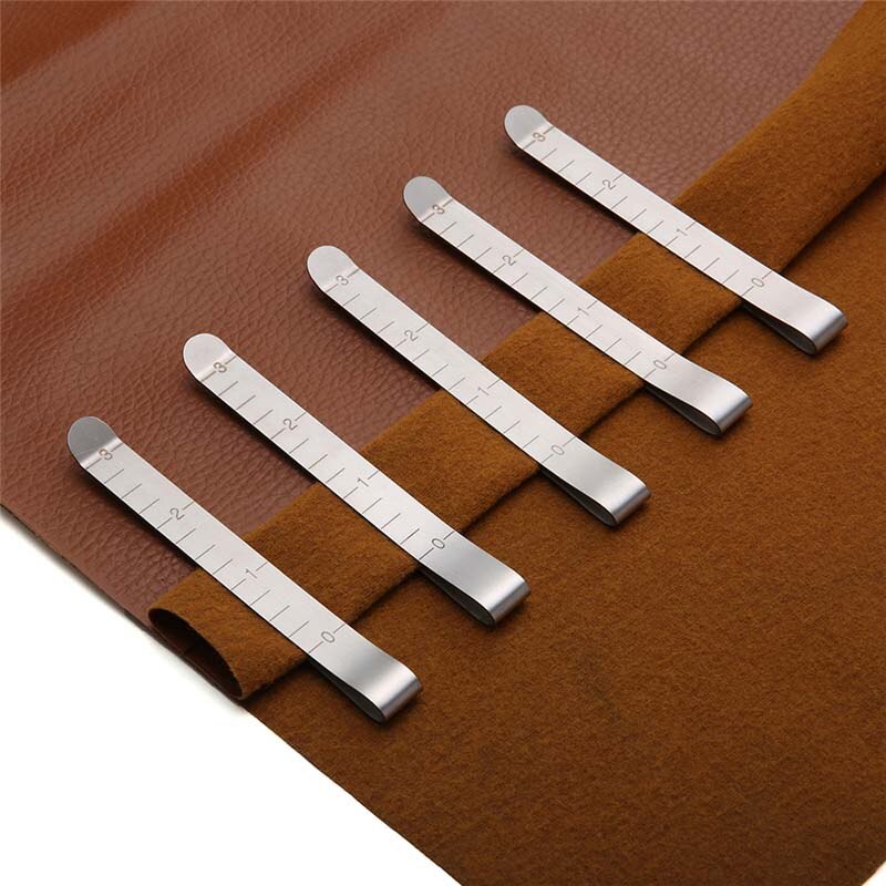 Metal Sewing Crimping Clip Stainless Steel Hemming Clips 3 inches Measurement Quilting Ruler Handmade Marking Accessories 11.5cm