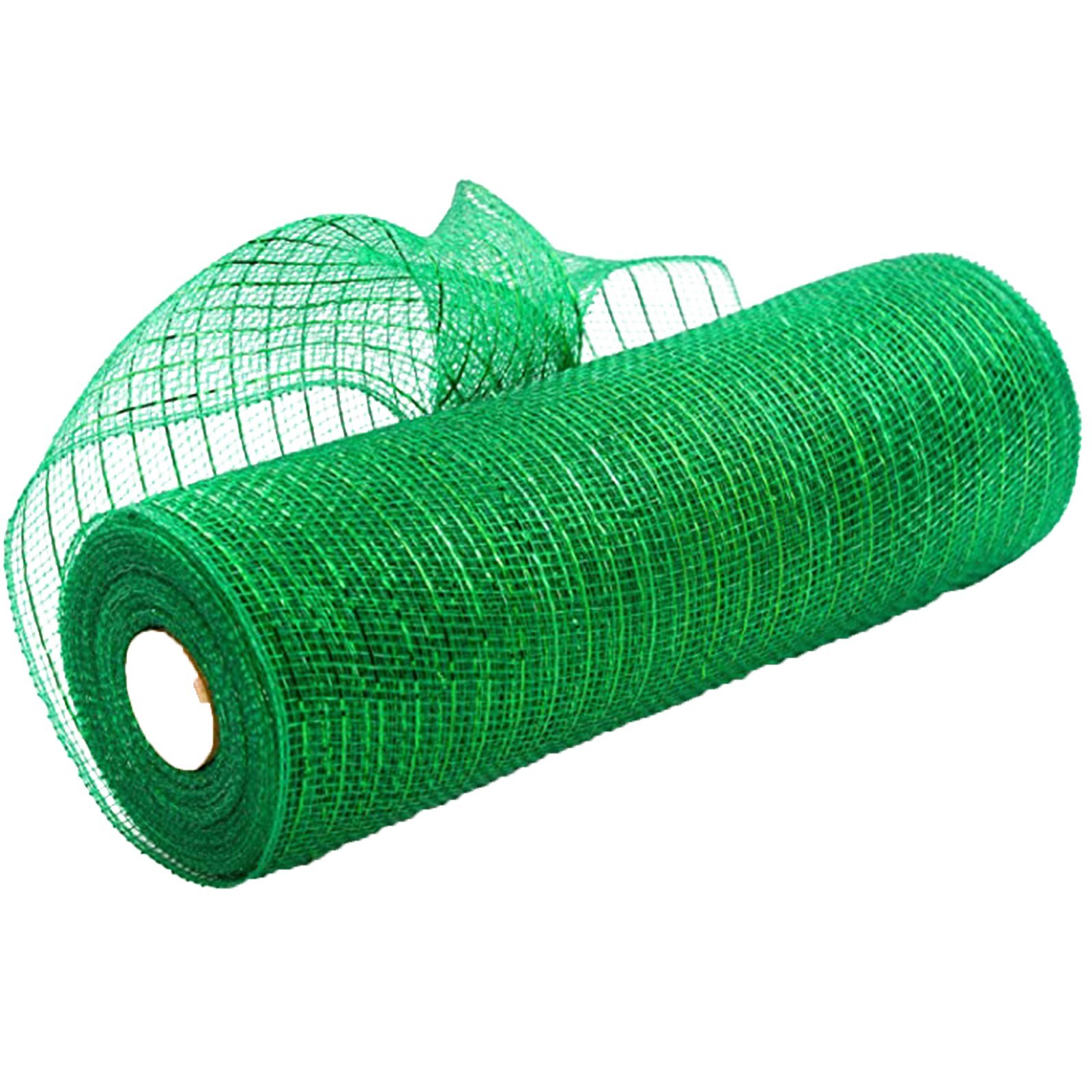 Juledeko poly mesh bånd 10 tommer  x 30 fod hver rulle - metallisk folie mere farve kan vælge ruller til kranse #g30: Grøn