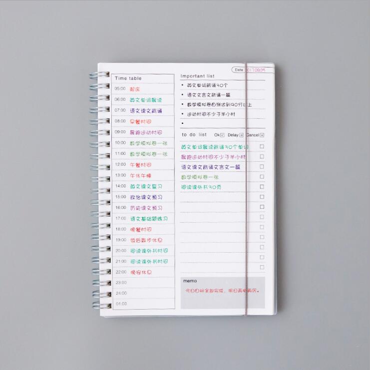 Kawaii Agenda Planner Notebook 365 Daily Weekly Monthly Schedule Organizer Journal Note Books School Office Stationery