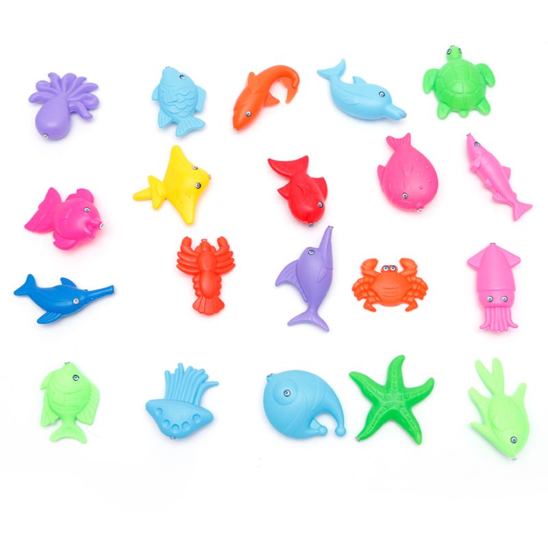 Pädagogisches Baby Kind Kinder Magnetische Angelrute Fisch Modell Spielzeug Spaß Spiel R9JD