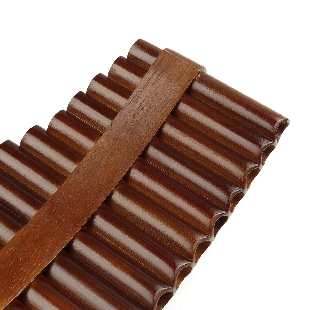 18 Pipes Pan Flute F Key Folk Musical Instruments Brown Colour Flute De Pan Woodwind Instrument Handmade Pan Pipes