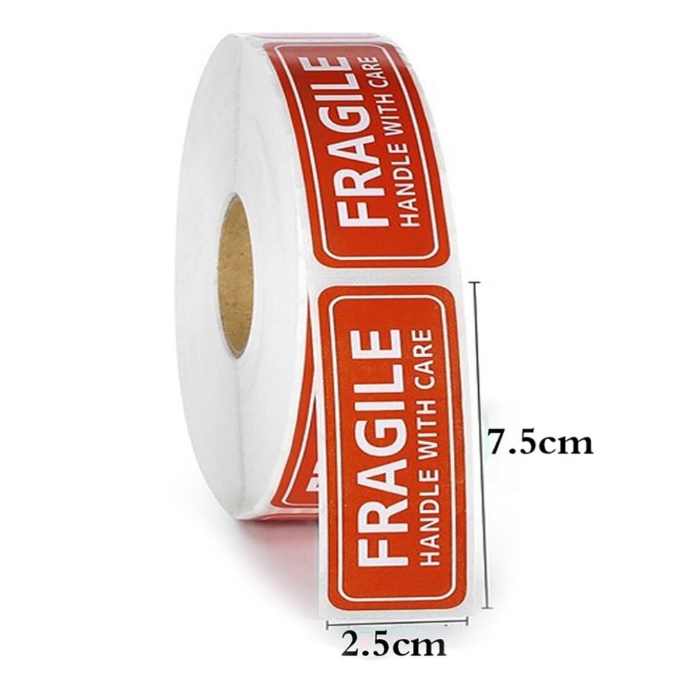 500pcs Fragile Stickers Handle with Care Warning Packing Label Stickers