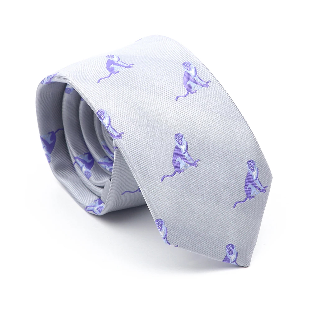 Neuheit Krawatten Herrenmode Krawatte Plaid Blume Ebene Gedruckt Krawatte verrotten Blau Anker Affe Ballon Krawatte Für Männer Hochzeitsgeschenk