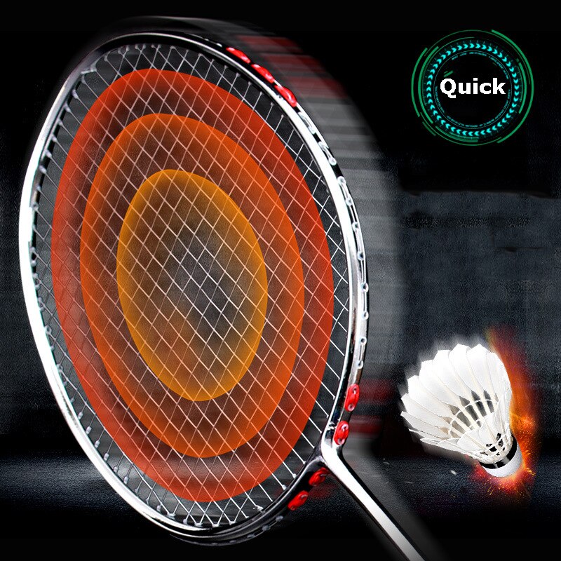 Carbon Badminton Racket Ultra-light 4U Badminton Racket Single Shot Competition Men And Women Training Racket -40