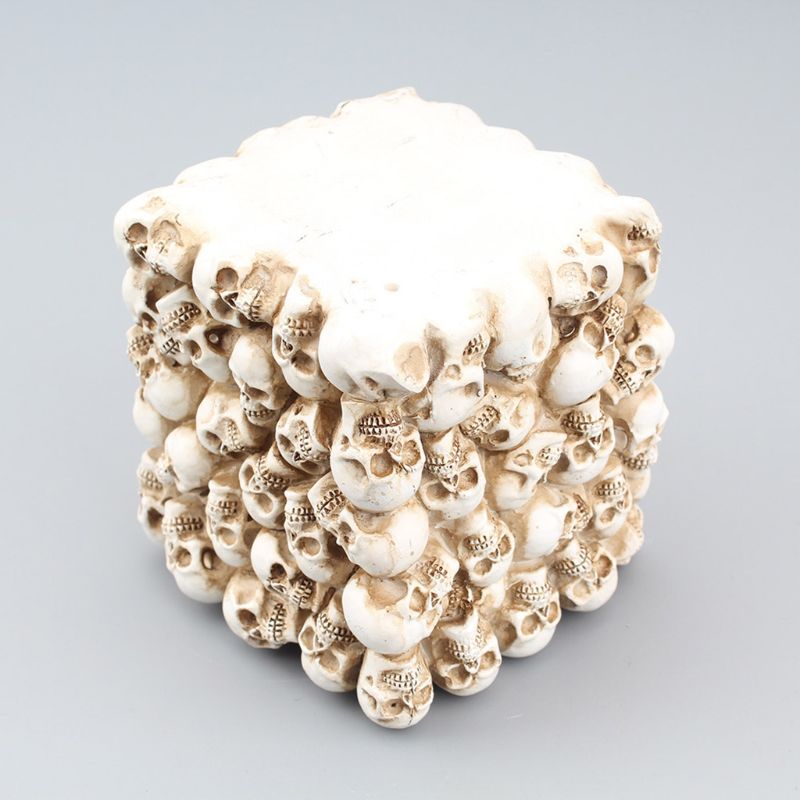 Schedel Ornament Skelet Briefpapier Pen Holder Home Office Desktop Potlood Opslag 95AF