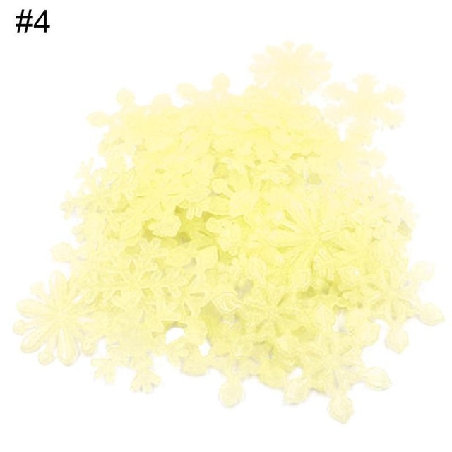 50 Pcs Luminous Aufkleber Glow In Dark Diy Weihnachten Kinder Zimmer Licht Up Spielzeug Jungen Mädchen Fluorescent Snowfla Spielzeug ke spielzeug: green