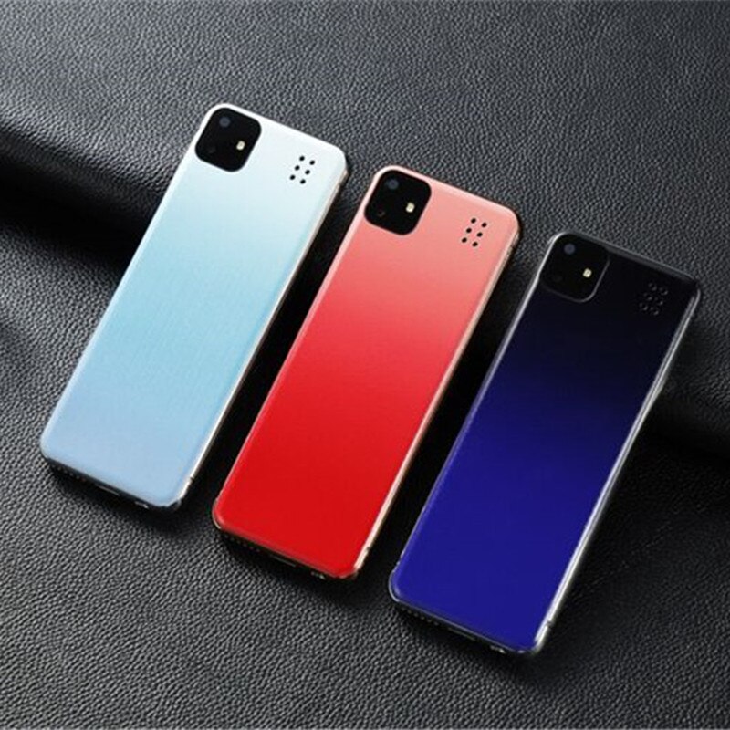 I11 Ultra-thin Mini Student Card Mobile Phone WCDMA 3G GSM 2G Touch Key Support Vibration MP3 Metal Frame Flashlight Cellphone