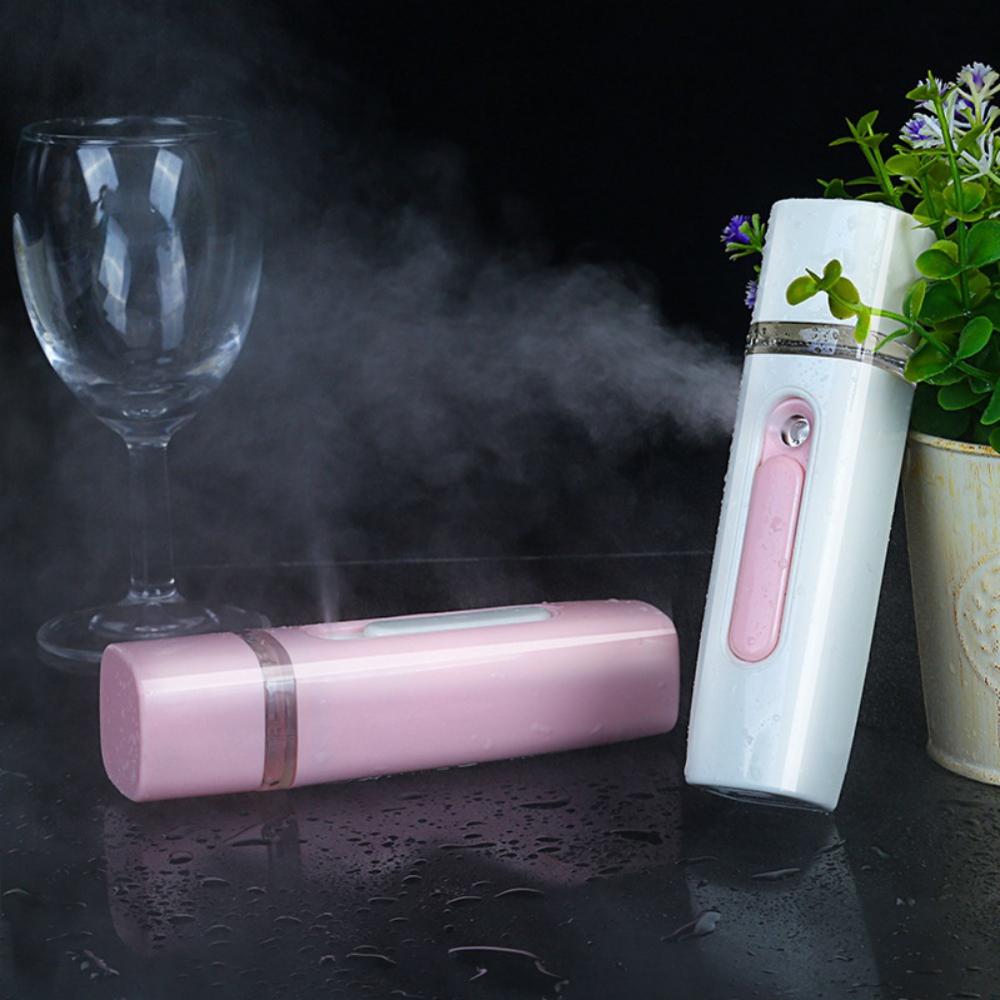 Mini Portable Nano Mister Ultrasonic Moisturizing Spray Face Steamer Handheld Humidifier Chargeable With USB Port