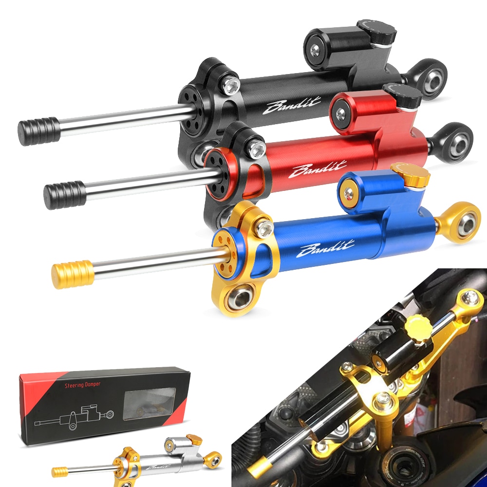 Pour SUZUKI BANDIT GSF 250 600 600S 650 650S 650N 1200 1250 Bandit universel moto CNC réglable direction amortisseur stabilisateur