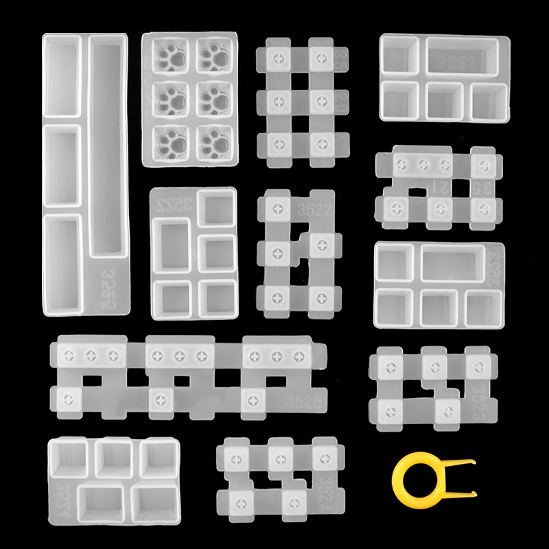 TC156 Set fai-da-te meccanico meccanico tastiera da gioco tappi per chiavi in resina stampi in silicone stampi per Keycap stampo per arte epossidica artigianato fatto a mano: Key Cap Sets