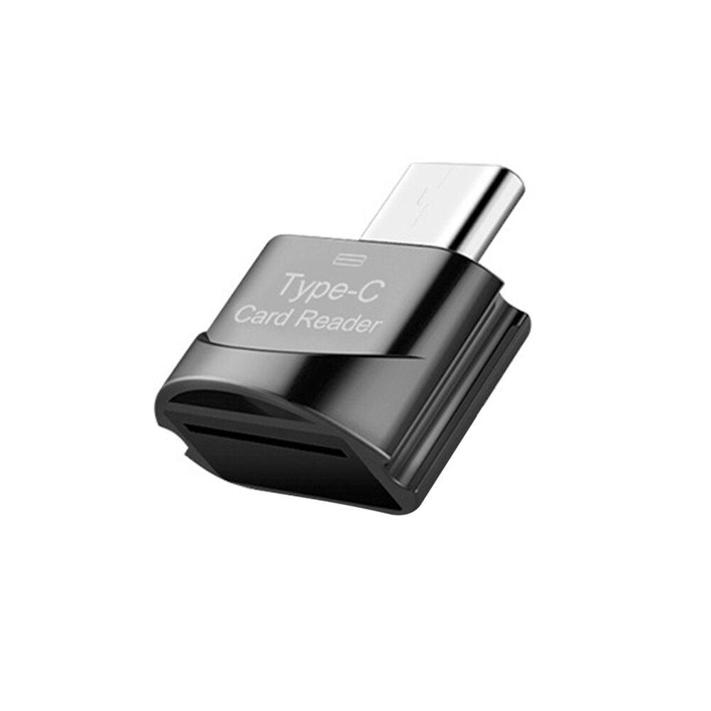 USB 3.1 Type C to TF Adapter OTG Card Reader Smart Memory Card Reader Type C OTG Flash Drive Cardreader Adapter: black