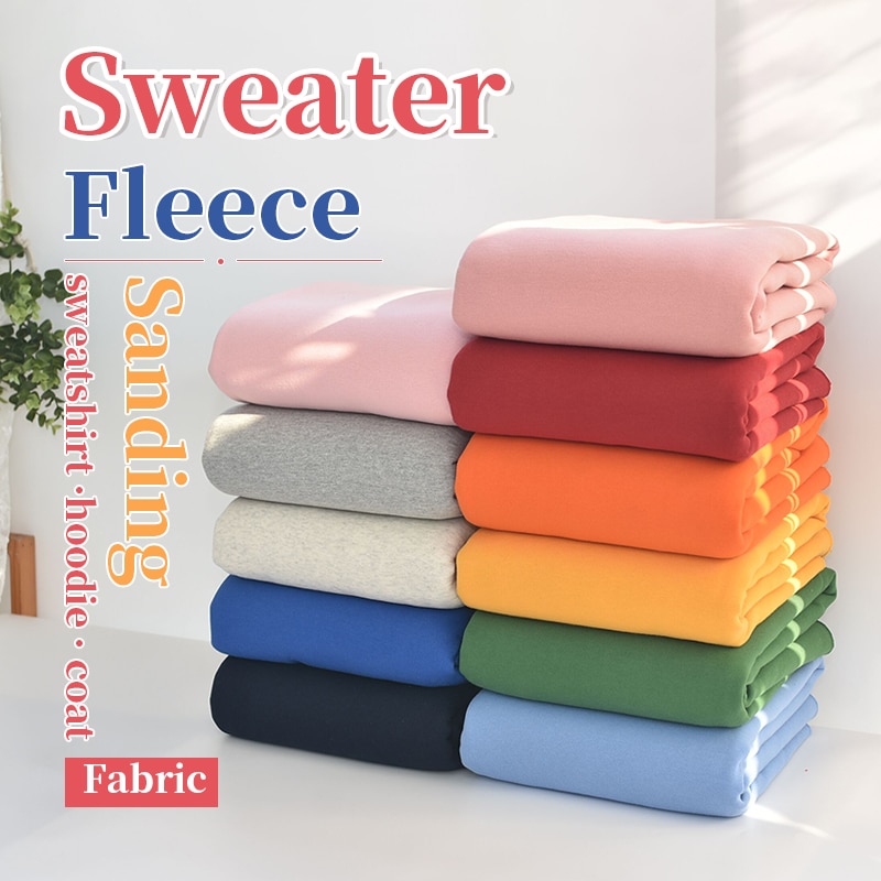 Tissu polaire tricoté et givré 185x50cm, nouveaux vêtements de sport d'automne et d'hiver, tricot et épais