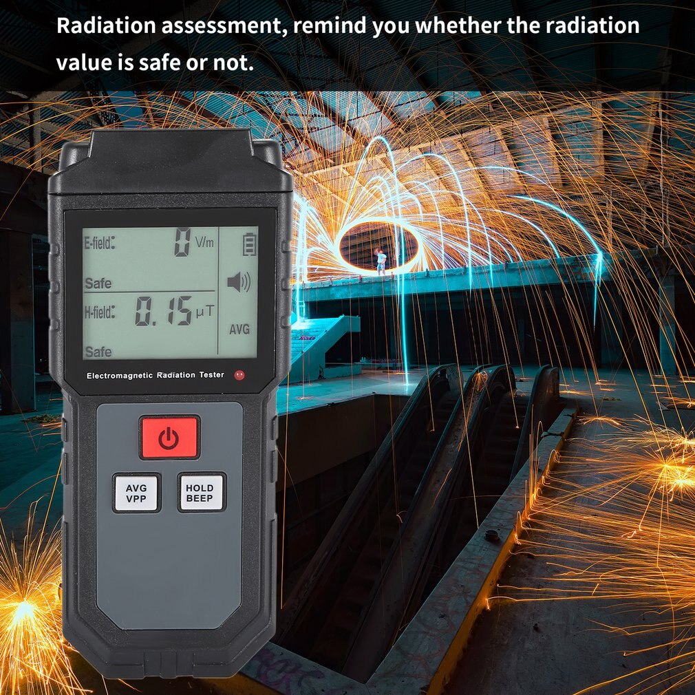 Et825 elektromagnetisk strålingstester bølgestrålingsdetektor emf måler bærbar praktisk ultrafiolett lys gassdeteksjon