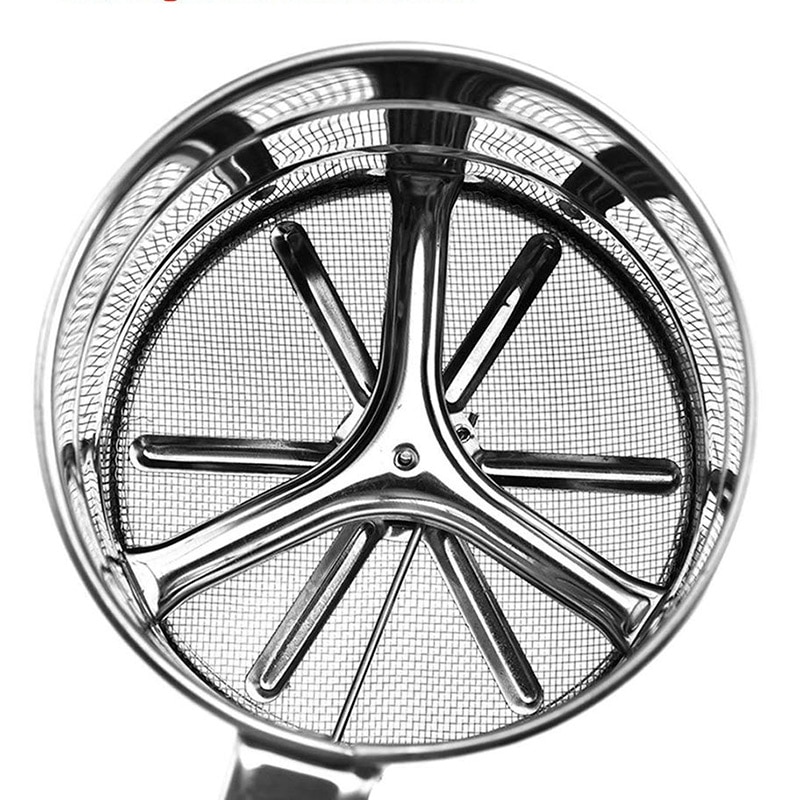 Handheld Stainless Steel Flour Sieve Powder Mesh Household Semi Automatic Hand Screened Sugar Mesh Sieve Baking Tools Kitchen