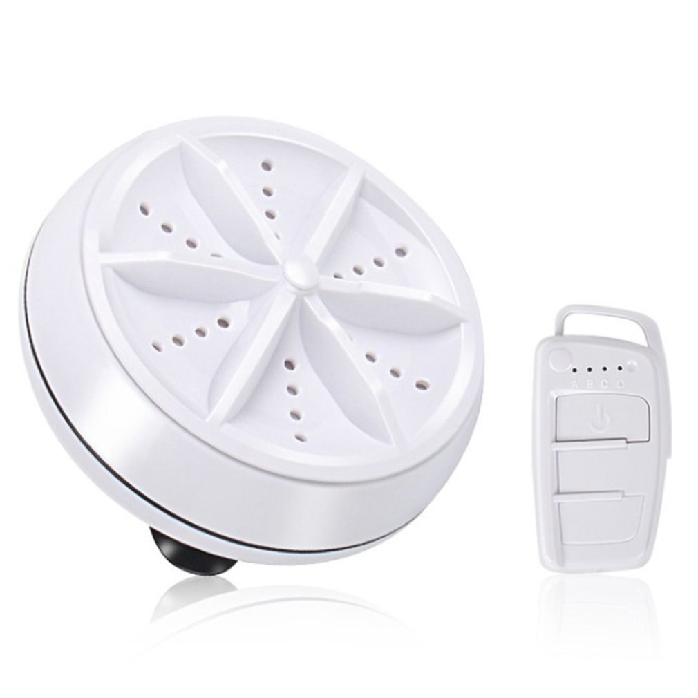 2 In 1 ultrasuoni Turbo lavatrice portatile da viaggio lavatrice bolla d&#39;aria e Mini lavatrice ad ultrasuoni rotante: Default Title
