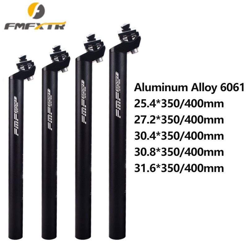 Tija de sillín para bicicleta de montaña, poste de asiento de aleación de aluminio, duradero, grueso, de 25,4/27,2/28,6/30,4/30,9/31,6x350/450mm