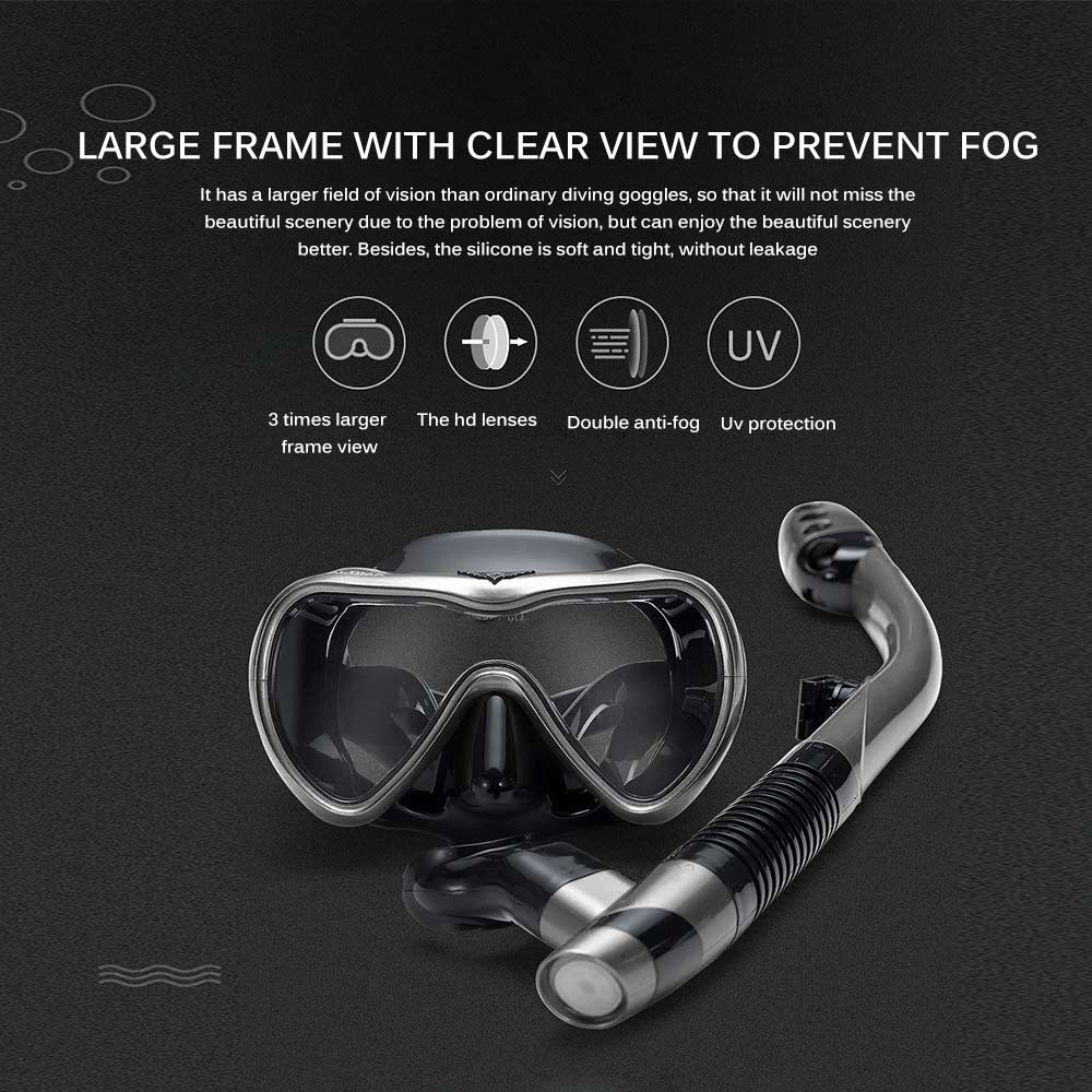 Diving Mask Snorkeling Set Anti Fog Underwater Scuba Diving Full Face Respiratory Masks Safe And Waterproof Swimming Equipment