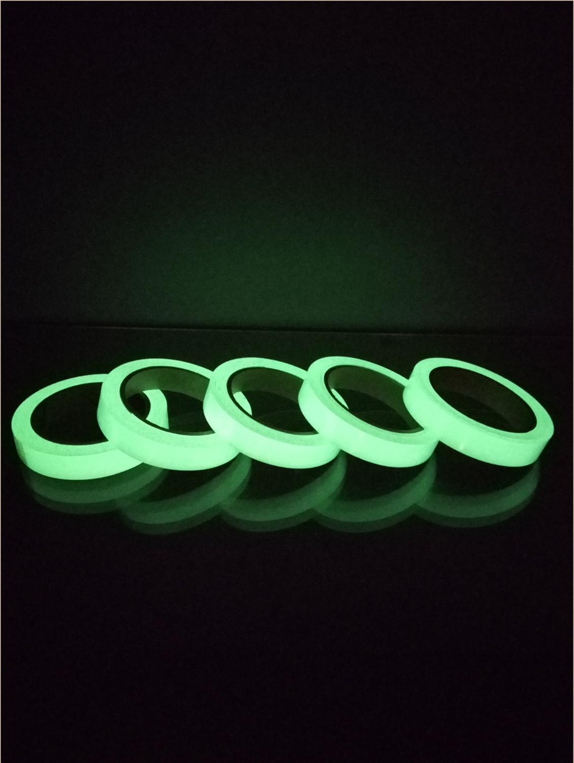 1 Roll Luminous Tape Self Adhesive PET Warning Tape Night Vision Glow In Dark Night Vision Fluorescent Emergency Wall Sticker: Default Title