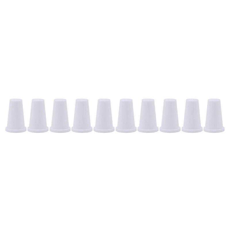 10 stk sjov sød farverigfingertip finger specielle kopper prop scene bås farverige fingerbølser: Hvid
