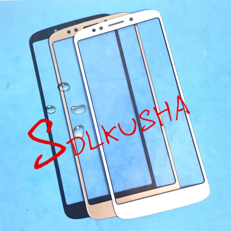 10 stuks/partij Voor Outer Screen Glas Lens Vervanging Touch Screen LCD Cover Voor Motorola Moto G6 Spelen xt1922