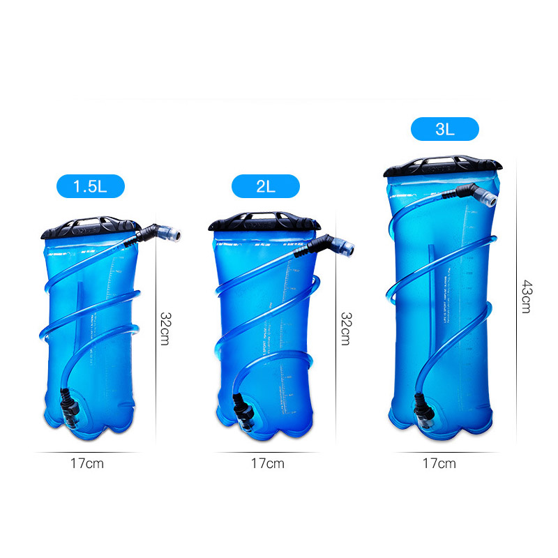 Blødt vand pose hydration pack drikke løb cykling camping blære til rygsæk vand blære -30