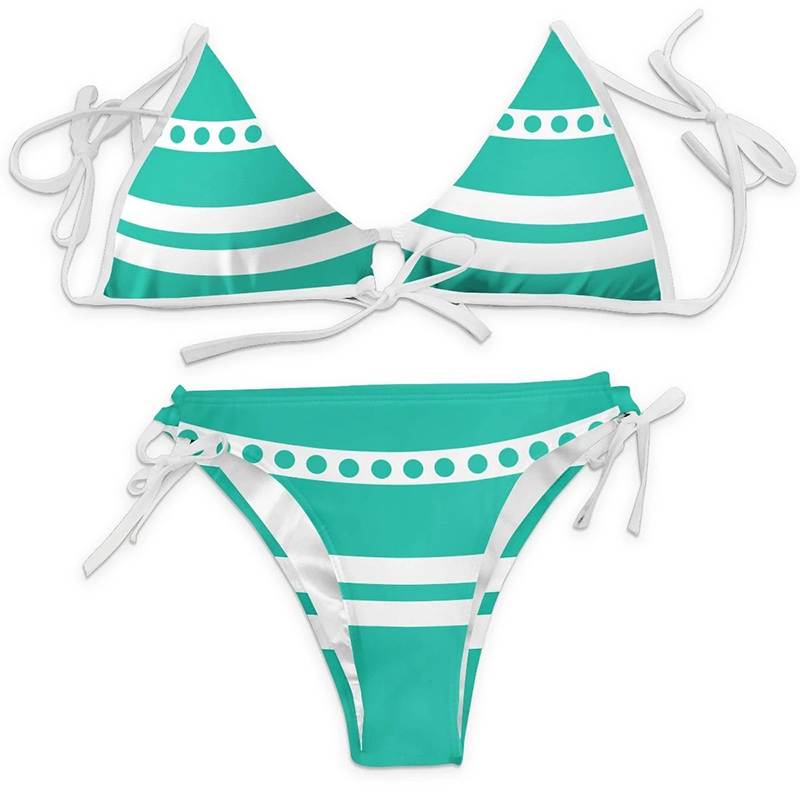 Anime dos desenhos animados impressão maiô biquíni nami cosplay traje feminino sexy verão roupas de banho festa de halloween terno: L
