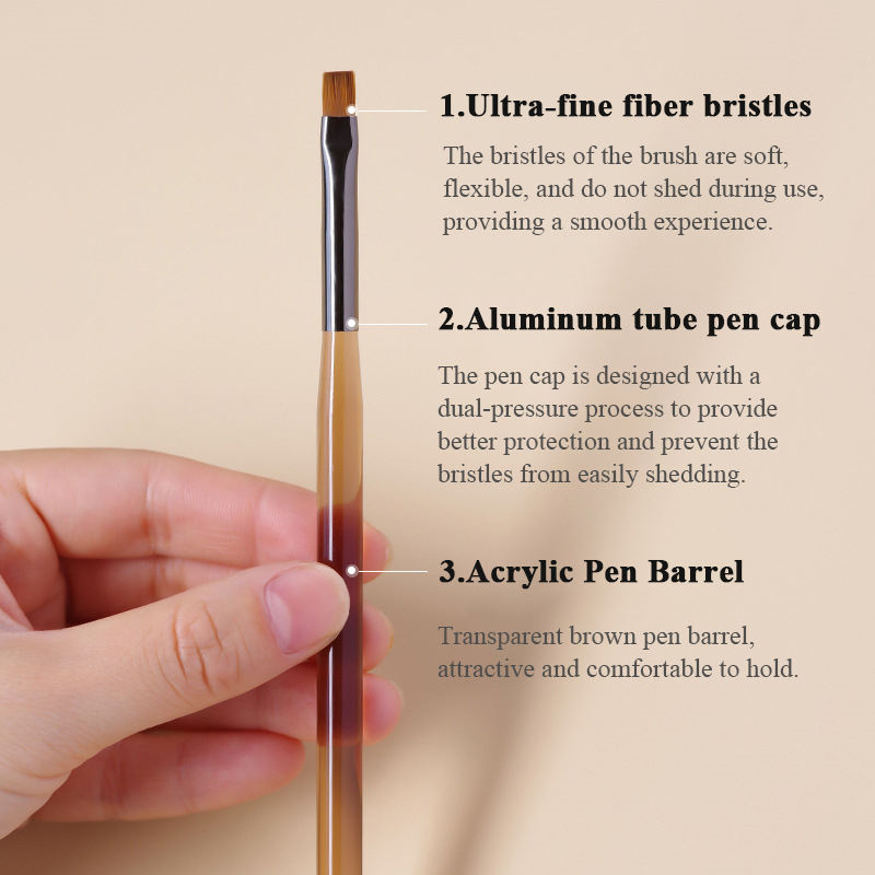 Professionele Nail Art Penselen Acryl Franse Streep Nail Art Liner Brush Tips Nagellijn Tekenpen Gelborstels Schildergereedschap