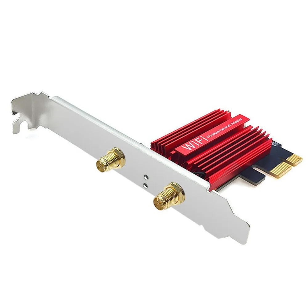 1200Mbps PCI-E Wireless Adapter Network Card Dual Band 2.4G/5GHz 802.11AC For Bluetooth 4.0 Desktop Laptop Windows 7/8/10/11