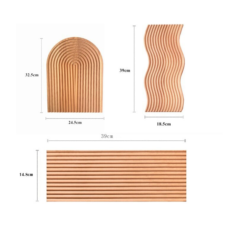 1Pc Nordic Groef Hout Dessert Snijden Brood Lade Keuken Anti-Slip Snijplank Organizer