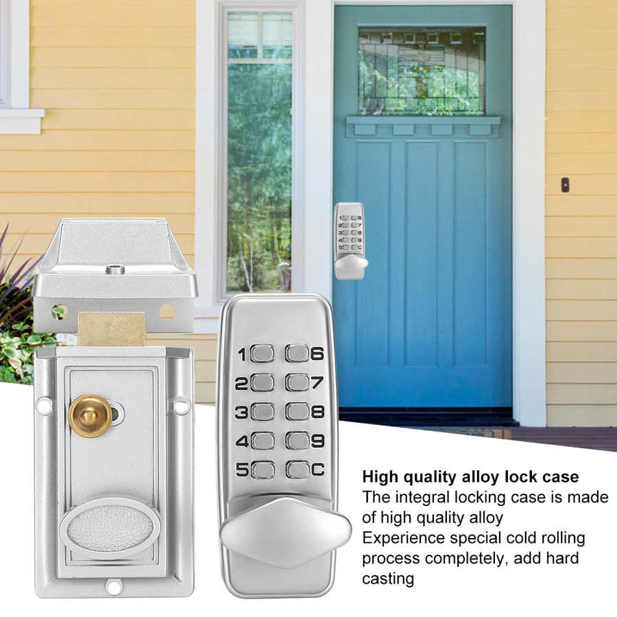 door handle lock Digital Password Door Lock Mechanical Code Waterproof Electronic Locker
