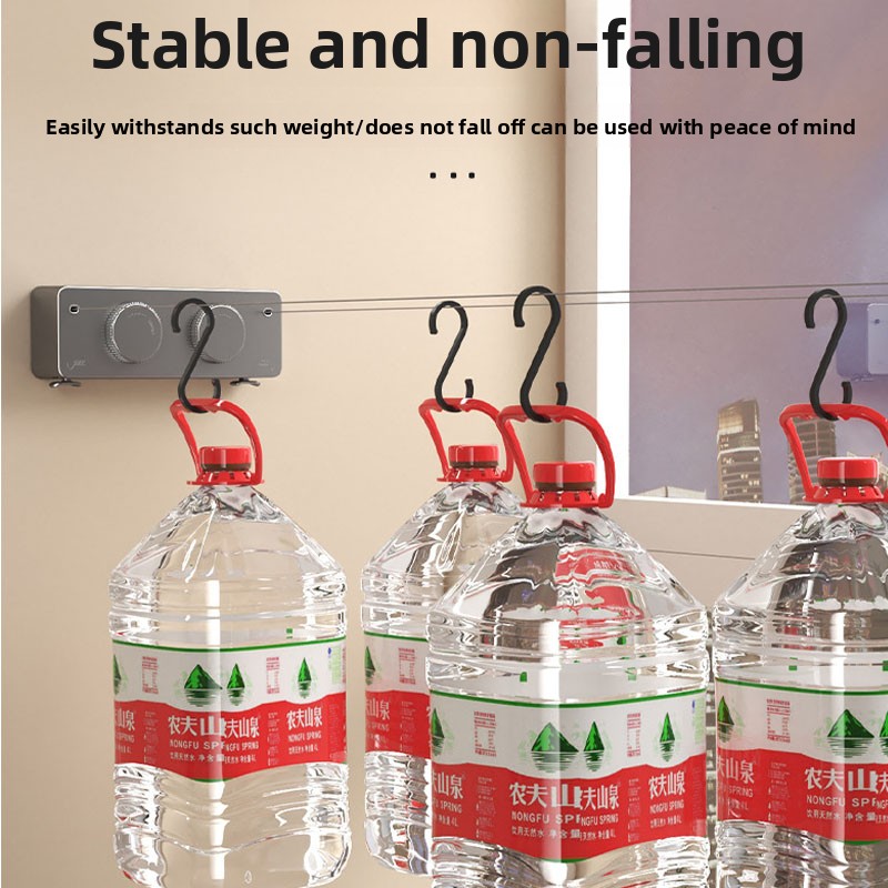 Tendedero retráctil para colección de lavandería, tendedero de pared extensible, colgador de ropa, tendedero retráctil para ropa de caballo