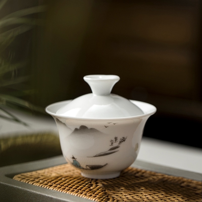 tea set gaiwan Ceramic teapot teacups gaiwan tea cup for puer chinese tea pot portable travel tea sets drinkware