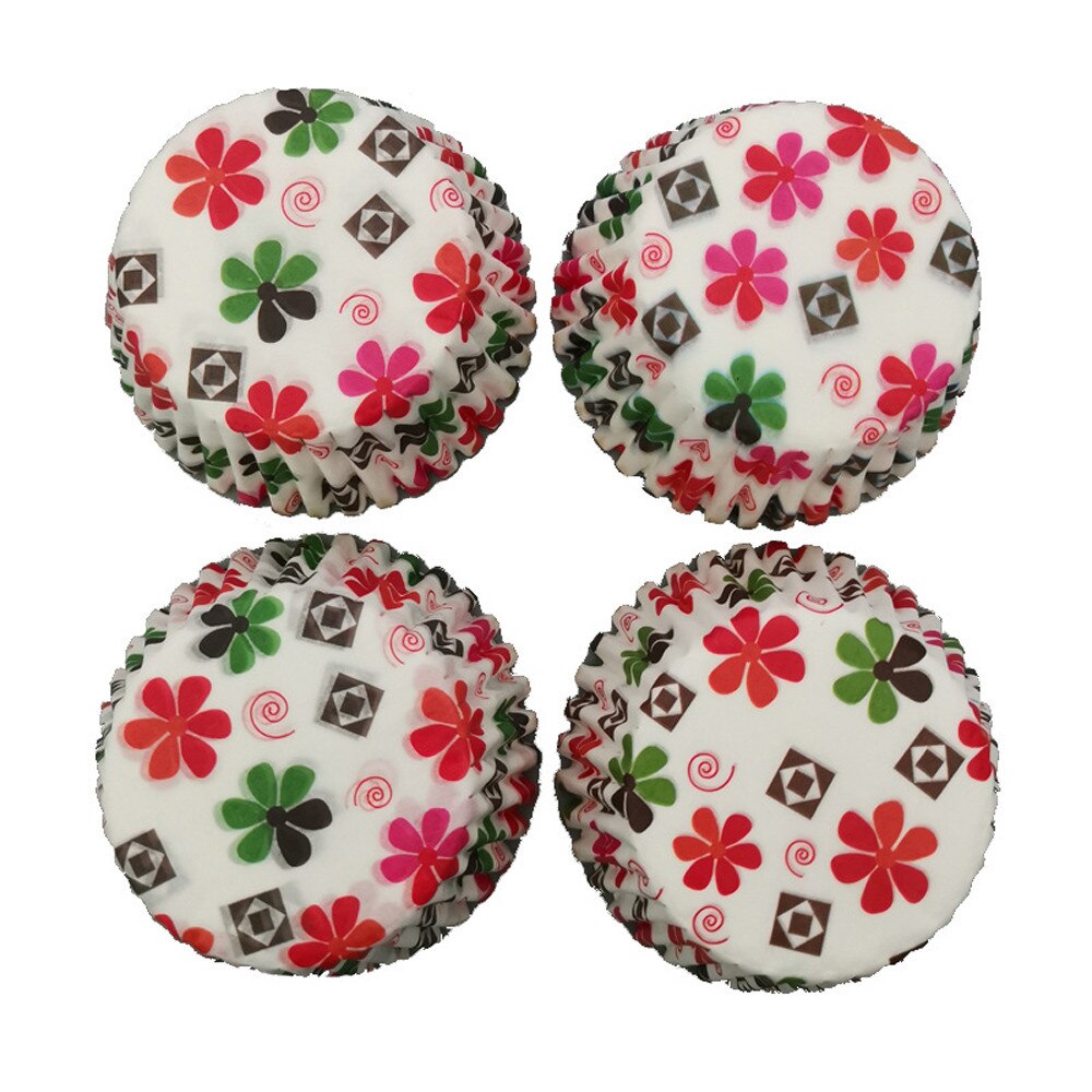 100 stücke Cupcake Papier Tasse Öldicht Cupcake Liner Backen Tasse Tablett fallen Hochzeit Party Caissettes Goldene Muffin Verpackung Papier: C